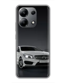Чехол для Xiaomi Redmi Note 13 (4G) с картинкой «Mercedes AMG GT Silver»
