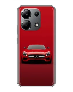 Чехол для Xiaomi Redmi Note 13 (4G) с картинкой «Красный Mercedes AMG»