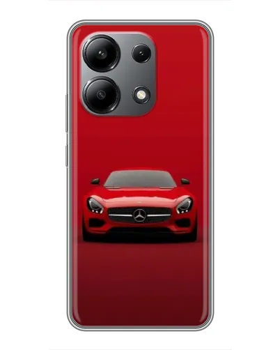 Чехол для Xiaomi Redmi Note 13 (4G) с картинкой «Красный Mercedes AMG»