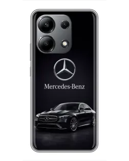 Чехол для Xiaomi Redmi Note 13 (4G) с картинкой «Mercedes — решетка радиатора»