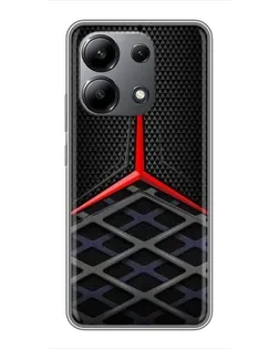 Чехол для Xiaomi Redmi Note 13 (4G) с картинкой «Mercedes Carbon Grid»