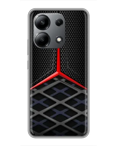Чехол для Xiaomi Redmi Note 13 (4G) с картинкой «Mercedes Carbon Grid»