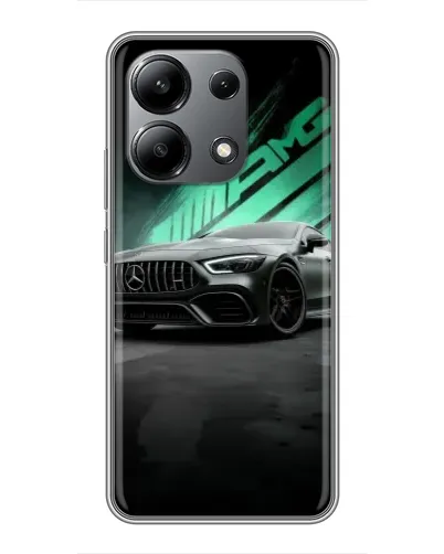 Чехол для Xiaomi Redmi Note 13 (4G) с картинкой «Темный Mercedes AMG»