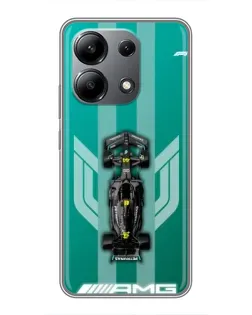 Чехол для Xiaomi Redmi Note 13 (4G) с картинкой «Mercedes AMG Petronas»