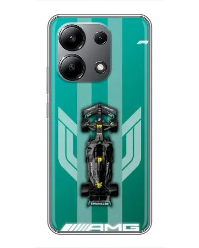 Чехол для Xiaomi Redmi Note 13 (4G) с картинкой «Mercedes AMG Petronas»