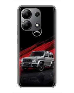 Чехол для Xiaomi Redmi Note 13 (4G) с картинкой «Mercedes G-Class красный»