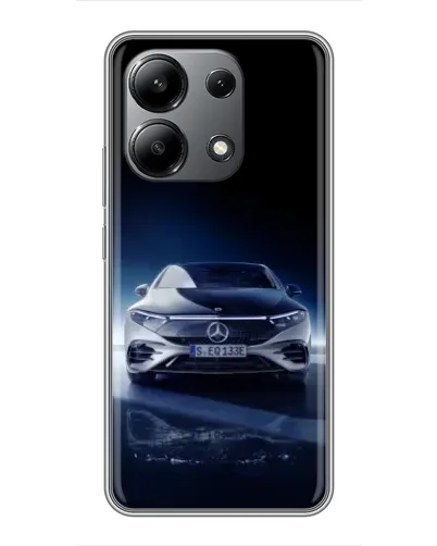 Чехол для Xiaomi Redmi Note 13 (4G) с картинкой «Ночной Mercedes EQ»