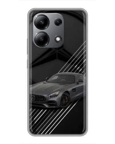 Чехол для Xiaomi Redmi Note 13 (4G) с картинкой «Mercedes AMG — графика»