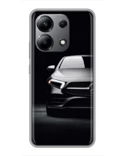Чехол для Xiaomi Redmi Note 13 (4G) с картинкой «Свет фар Mercedes»