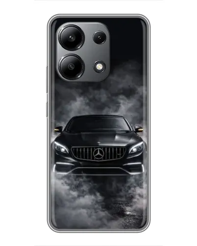 Чехол для Xiaomi Redmi Note 13 (4G) с картинкой «Mercedes в дыму»