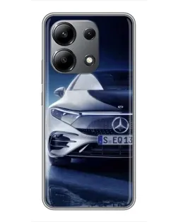 Чехол для Xiaomi Redmi Note 13 (4G) с картинкой «Mercedes EQ — будущее»