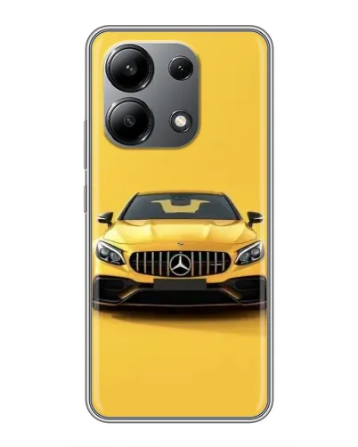 Чехол для Xiaomi Redmi Note 13 (4G) с картинкой «Желтый Mercedes GT»