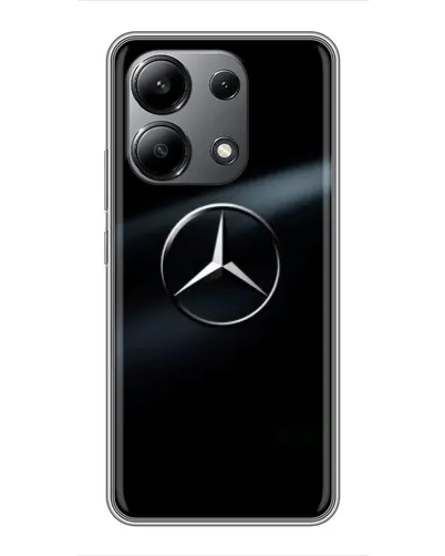 Чехол для Xiaomi Redmi Note 13 (4G) с картинкой «Mercedes на металле»