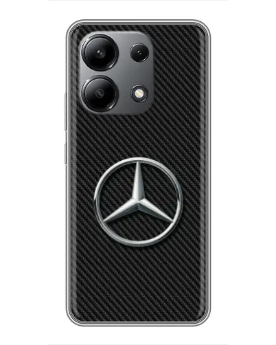 Чехол для Xiaomi Redmi Note 13 (4G) с картинкой «Карбоновый Mercedes стиль»