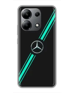 Чохол для Xiaomi Redmi Note 13 (4G) з картинкою «Спортивні лінії Mercedes»