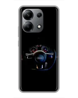 Чехол для Xiaomi Redmi Note 13 (4G) с картинкой «Салон Audi — руль» Чехол для Xiaomi Redmi Note 13 (4G) с картинкой «Салон Audi — руль»
