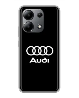 Чехол для Xiaomi Redmi Note 13 (4G) с картинкой «Классическое лого Audi»