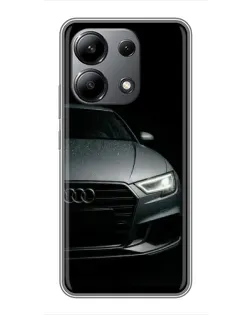 Чехол для Xiaomi Redmi Note 13 (4G) с картинкой «Audi — детализация кузова»
