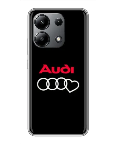 Чехол для Xiaomi Redmi Note 13 (4G) с картинкой «Логотип Audi Heart»