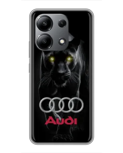 Чехол для Xiaomi Redmi Note 13 (4G) с картинкой «Пантера и Audi»