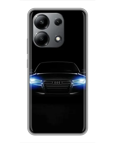 Чехол для Xiaomi Redmi Note 13 (4G) с картинкой «Audi в неоне»