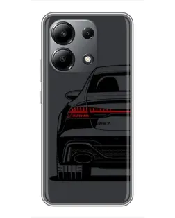 Чехол для Xiaomi Redmi Note 13 (4G) с картинкой «Задняя часть Audi — арт»
