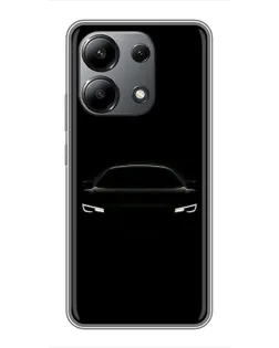 Чехол для Xiaomi Redmi Note 13 (4G) с картинкой «Взгляд Audi в темноте»