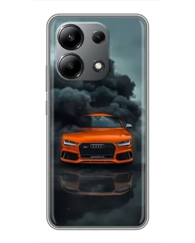 Чехол для Xiaomi Redmi Note 13 (4G) с картинкой «Audi в облаках дыма»