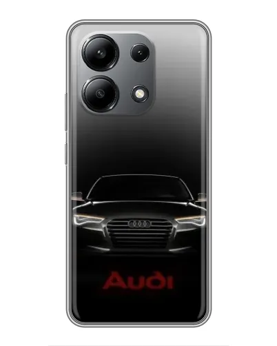 Чехол для Xiaomi Redmi Note 13 (4G) с картинкой «Audi — градиентный контур»