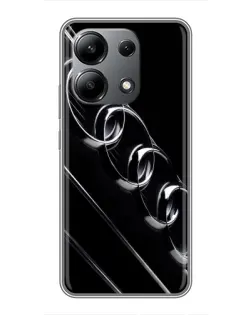 Чехол для Xiaomi Redmi Note 13 (4G) с картинкой «Audi — абстрактные кольца»