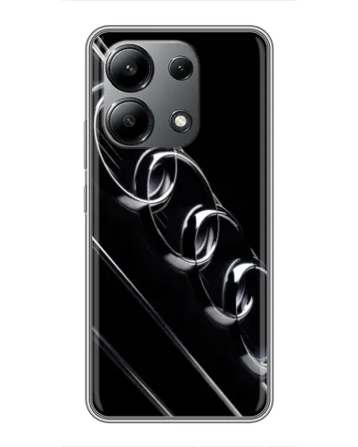 Чехол для Xiaomi Redmi Note 13 (4G) с картинкой «Audi — абстрактные кольца»