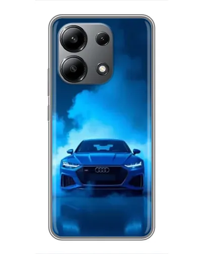 Чехол для Xiaomi Redmi Note 13 (4G) с картинкой «Audi — голубая энергия»