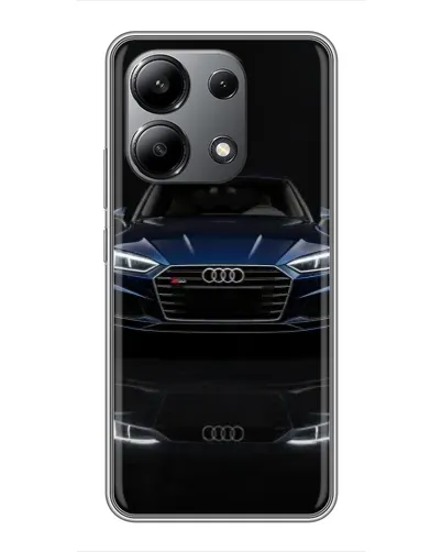 Чехол для Xiaomi Redmi Note 13 (4G) с картинкой «Audi — ночное отражение»