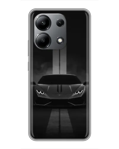 Чехол для Xiaomi Redmi Note 13 (4G) с картинкой «Lamborghini симметрия дорог»
