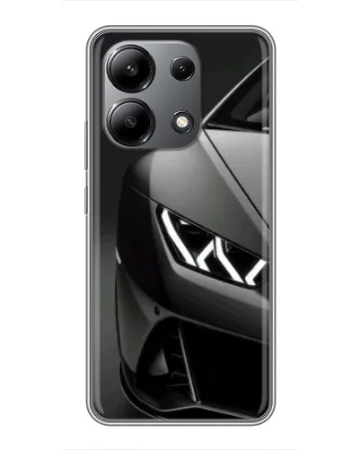 Чехол для Xiaomi Redmi Note 13 (4G) с картинкой «Lamborghini фары детализация»