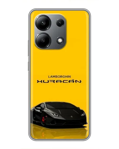 Чехол для Xiaomi Redmi Note 13 (4G) с картинкой «Lamborghini Huracan черный»