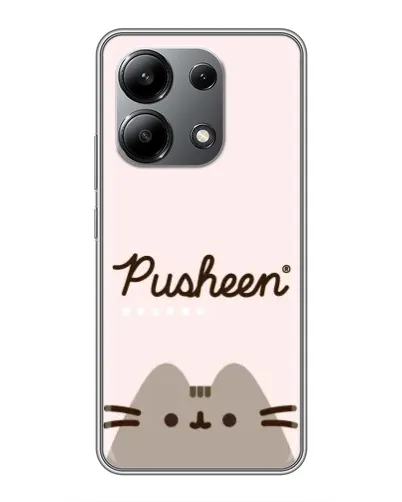 Чехол для Xiaomi Redmi Note 13 (4G) с картинкой «Pusheen логотип»