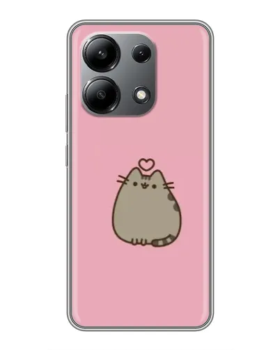 Чехол для Xiaomi Redmi Note 13 (4G) с картинкой «Pusheen сердце»