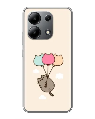 Чехол для Xiaomi Redmi Note 13 (4G) с картинкой «Пушин на шариках»