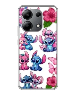 Чехол для Xiaomi Redmi Note 13 (4G) с картинкой «Стикеры Stitch и Angel»