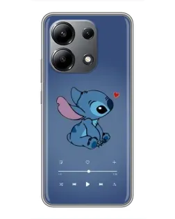 Чехол для Xiaomi Redmi Note 13 (4G) с картинкой «Музыкальный Stitch»