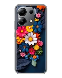 Чохол для Xiaomi Redmi Note 13 (4G) з картинкою «Квіткова феєрія»