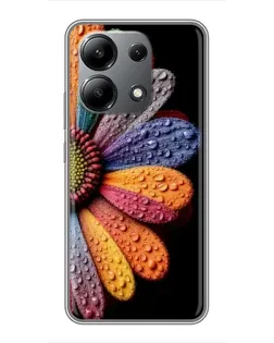 Чохол для Xiaomi Redmi Note 13 (4G) з картинкою «Райдужна квітка»