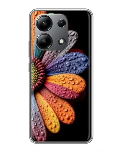 Чохол для Xiaomi Redmi Note 13 (4G) з картинкою «Райдужна квітка»