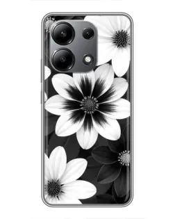 Чохол для Xiaomi Redmi Note 13 (4G) з картинкою «Монохромні айстри»