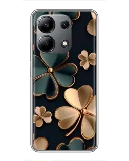 Чохол для Xiaomi Redmi Note 13 (4G) з картинкою «Конюшина в золоті»