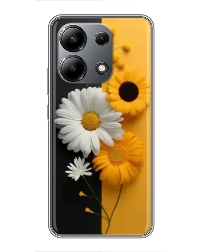 Чохол для Xiaomi Redmi Note 13 (4G) з картинкою «Соняшник та ромашка»