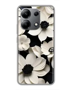 Чохол для Xiaomi Redmi Note 13 (4G) з картинкою «Об'ємні білі квіти»