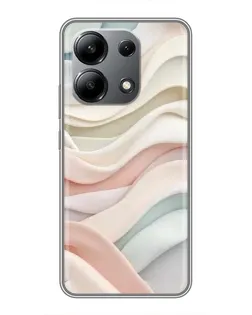 Чехол для Xiaomi Redmi Note 13 (4G) с картинкой «Пастельные нежные волны»
