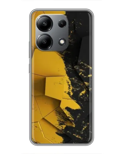 Чехол для Xiaomi Redmi Note 13 (4G) с картинкой «Золотые осколки геометрии»